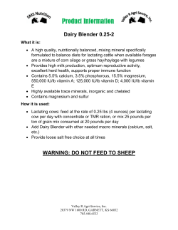 Dairy Blender 0.25-2 - valley r agri services