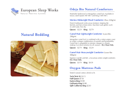 Natural Bedding - European Sleep Works