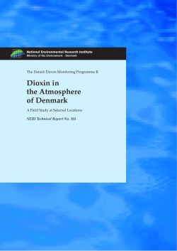 Dioxin in the Atmosphere of Denmark