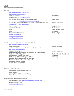 Speaker Recommended Resources for Summer Seminar Year 2