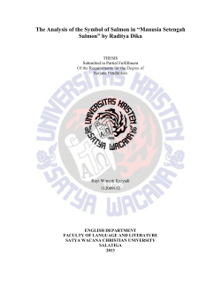 The Analysis of the Symbol of Salmon in &ldquo;Manusia Setengah