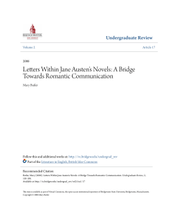 Letters Within Jane Austen`s Novels