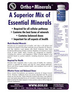 Binder Ortho Minerals