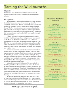 Taming the Wild Aurochs - Oklahoma 4-H