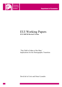 eui working papers - Cadmus Home