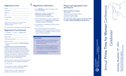 Annual Prime Time for W omen Conference Celebrate!