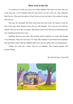 Rosa went to the city