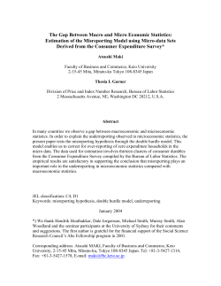 In many countries a gap between macroeconomic and