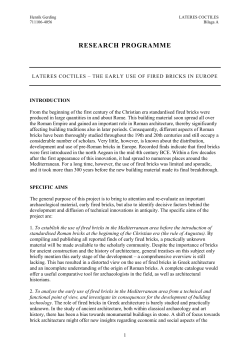 RESEARCH PROGRAMME