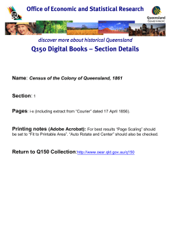 Census of the Colony of Queensland, 1861