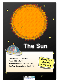 The Sun - Teaching Ideas