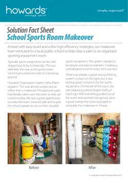 School Sports Room Makeover