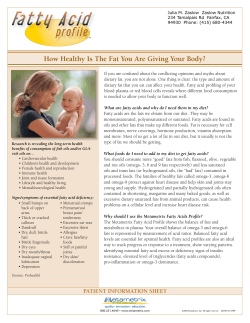 How Healthy Is The Fat You Are Giving Your Body?