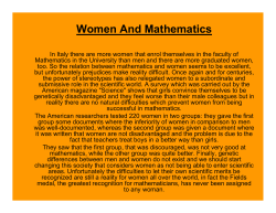 IT_Women and mathematics