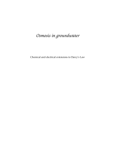 Osmosis in groundwater - repository.​tudelft.​nl