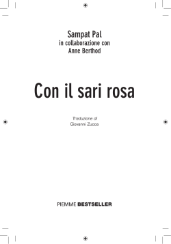 Con il sari rosa - Edizioni Piemme