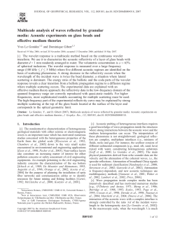 Multiscale analysis of waves reflected by granular media: Acoustic