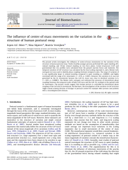 The influence of center-of-mass movements on the