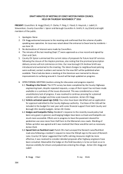 November 2016 - Coney Weston Village Website