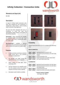 Infinity Collection - Connection Units