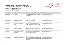 Effective use of Information Technology Defnydd