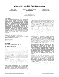 Misbehaviors in TCP SACK Generation