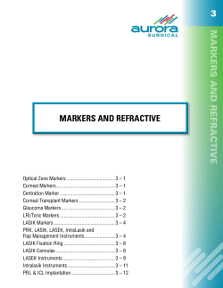 MARKERS and REFRACTIVE