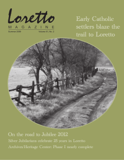 Early Catholic settlers blaze the trail to Loretto