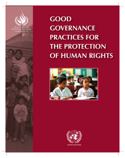 good governance practices for the protection of human rights