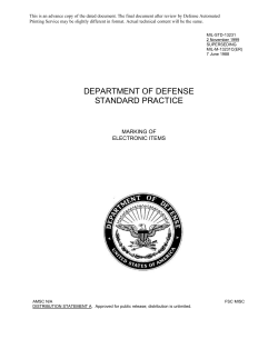 MIL-STD-13231 - Product Lifecycle Management