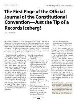 The First Page of the Official Journal of the Constitutional
