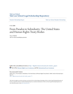From Paradox to Subsidiarity: The United States and Human Rights