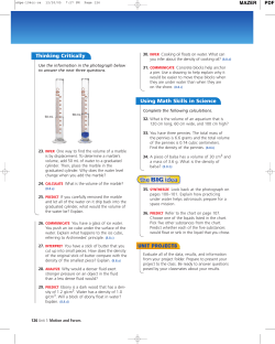 Thinking Critically Using Math Skills in Science
