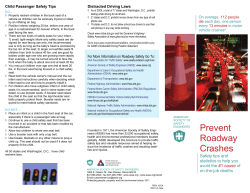 Prevent Roadway Crashes - American Society of Safety Engineers