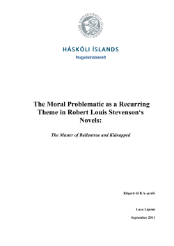 The Moral Problematic as a Recurring Theme in Robert Louis