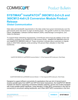SYSTIMAX&reg; InstaPATCH&reg; 360CM12-2x3-LS and