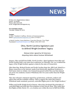 Ohio, North Carolina legislators join to defend Wright brothers` legacy