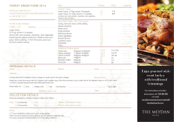 pre-order your turkey