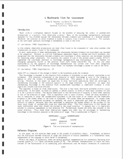 A Backwards View for Assessment