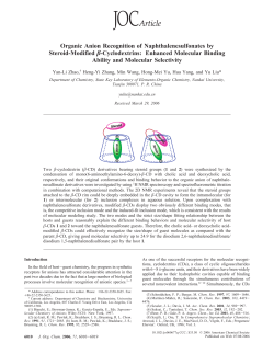 Organic Anion Recognition of Naphthalenesulfonates by Steroid