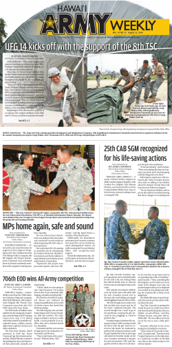 UFG 14 kicks off with the support of the 8th TSC