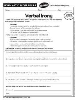 Verbal Irony - McGavockEnglish1