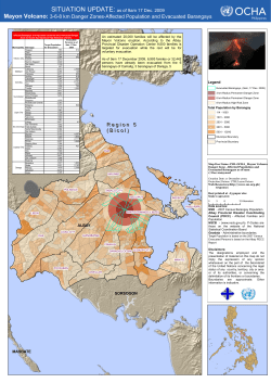 Mayon Volcano: 3-6-8 km Danger Zones-Affected