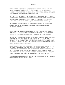 Grade 8 Language Arts - Chilton Public Schools