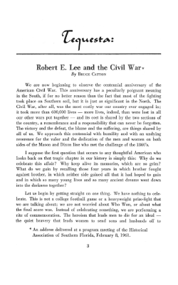 Robert E. Lee and the Civil War : Tequesta : Number