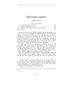 The Asian Century? - UC Davis Law Review