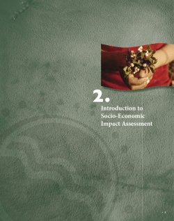 Introduction to Socio-Economic Impact Assessment
