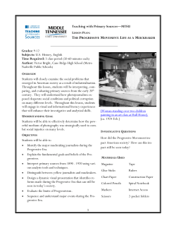 The Progressive Movement: Life as a Muckraker