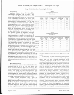 Implications of Osteological Findings