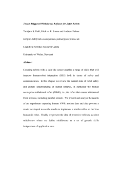 Touch-Triggered Withdrawal Reflexes for Safer Robots